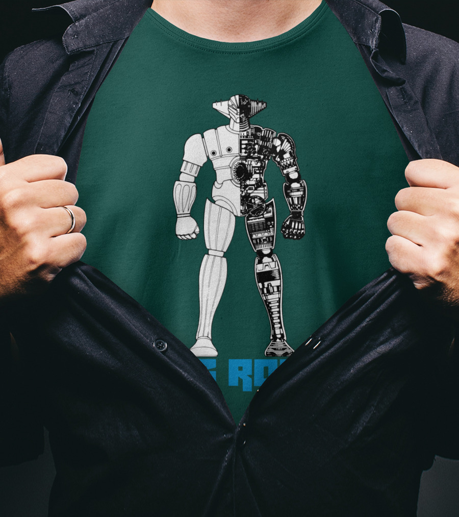 Jeeg Robot Cyborg Half-Mechanical T-Shirt