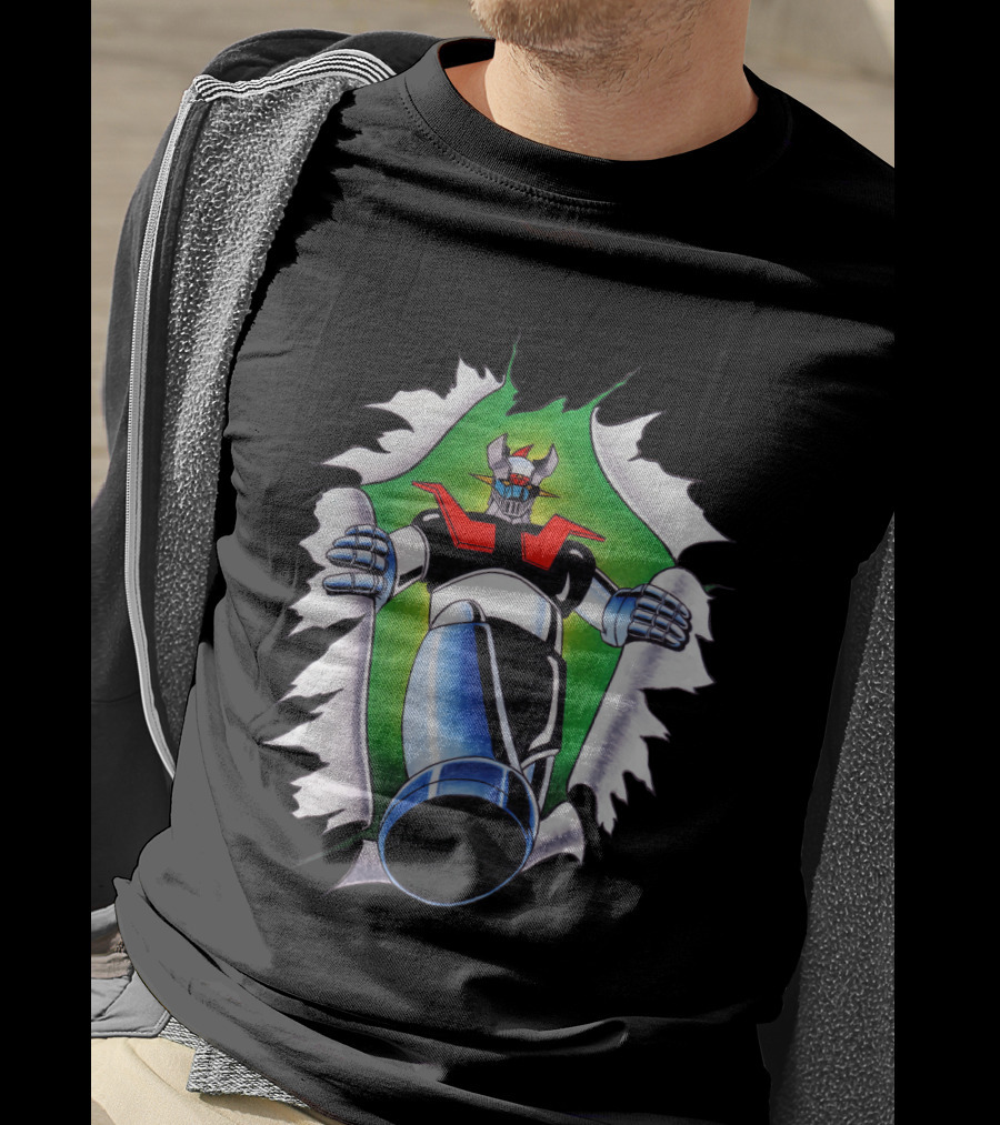 Camisetas Mazinger Z Robot Breakthrough T-Shirt