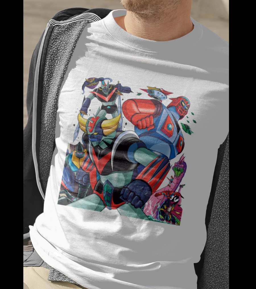 Mazinger Z Great Mazinger Boss Borot Koji Kabuto Tetsuya Tsurugi Iconic Robot Heroes Battle T-Shirt