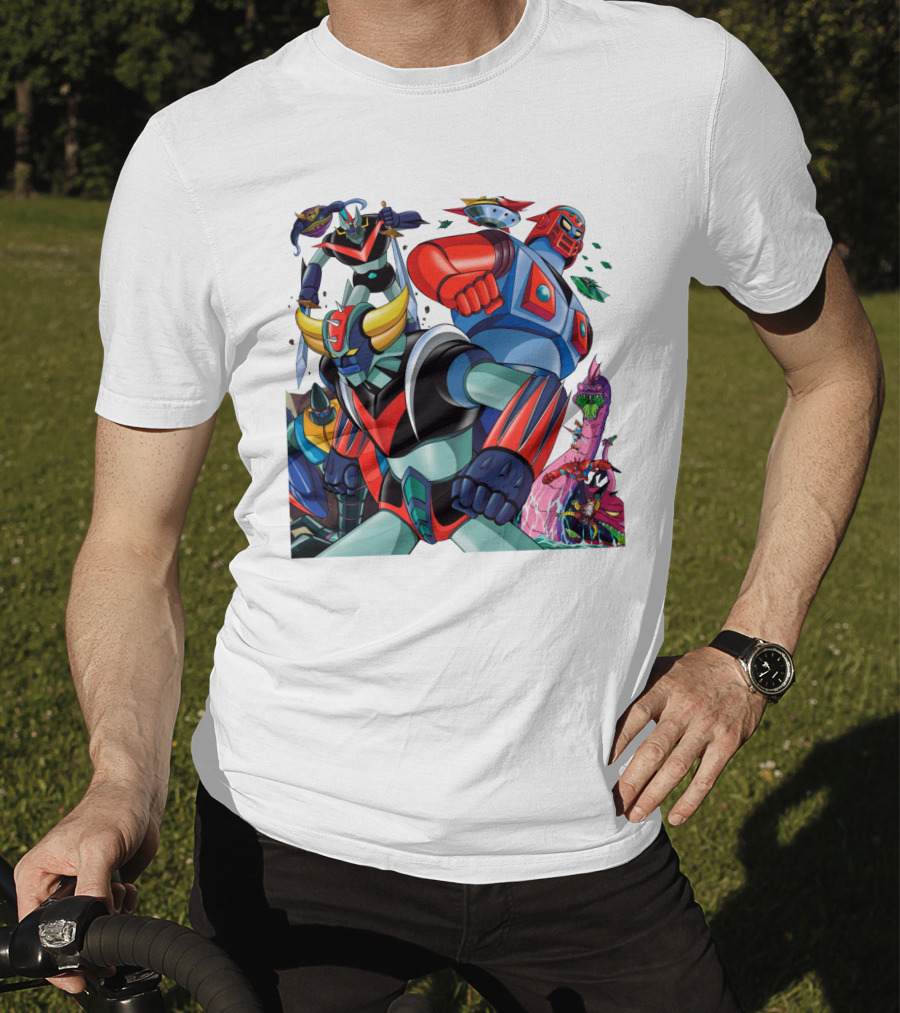 Mazinger Z Great Mazinger Boss Borot Koji Kabuto Tetsuya Tsurugi Iconic Robot Heroes Battle T-Shirt