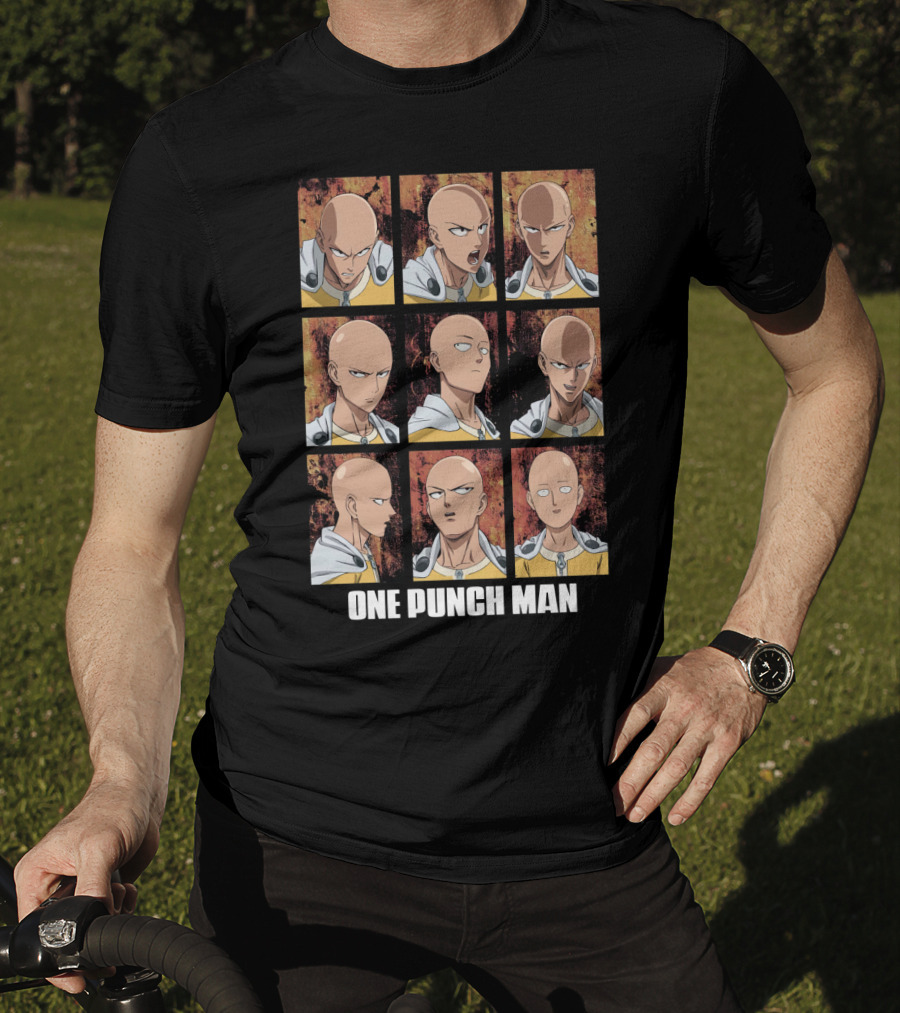 One Punch Man Saitama Nine Expressions T-Shirt