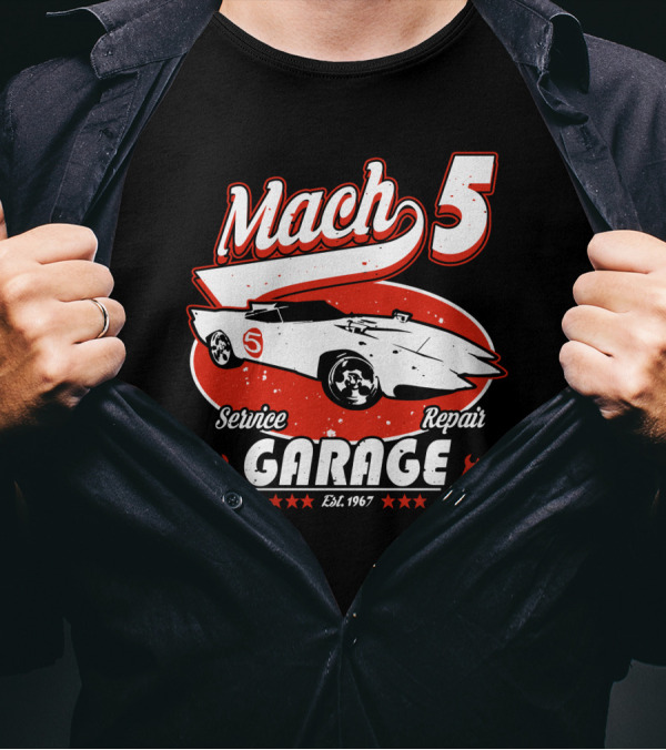 Mach 5 Service Repair Garage Est 1967 T-Shirt