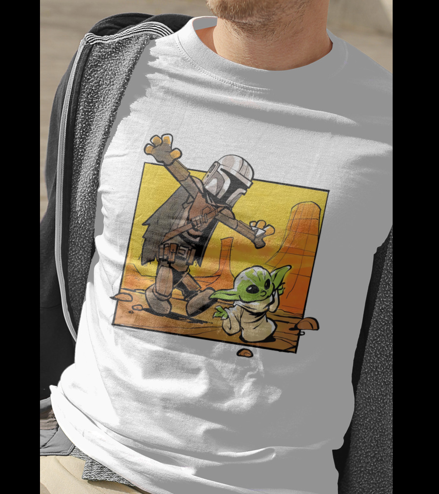 The Mandalorian And Grogu Desert Adventure Baby Yoda T-Shirt