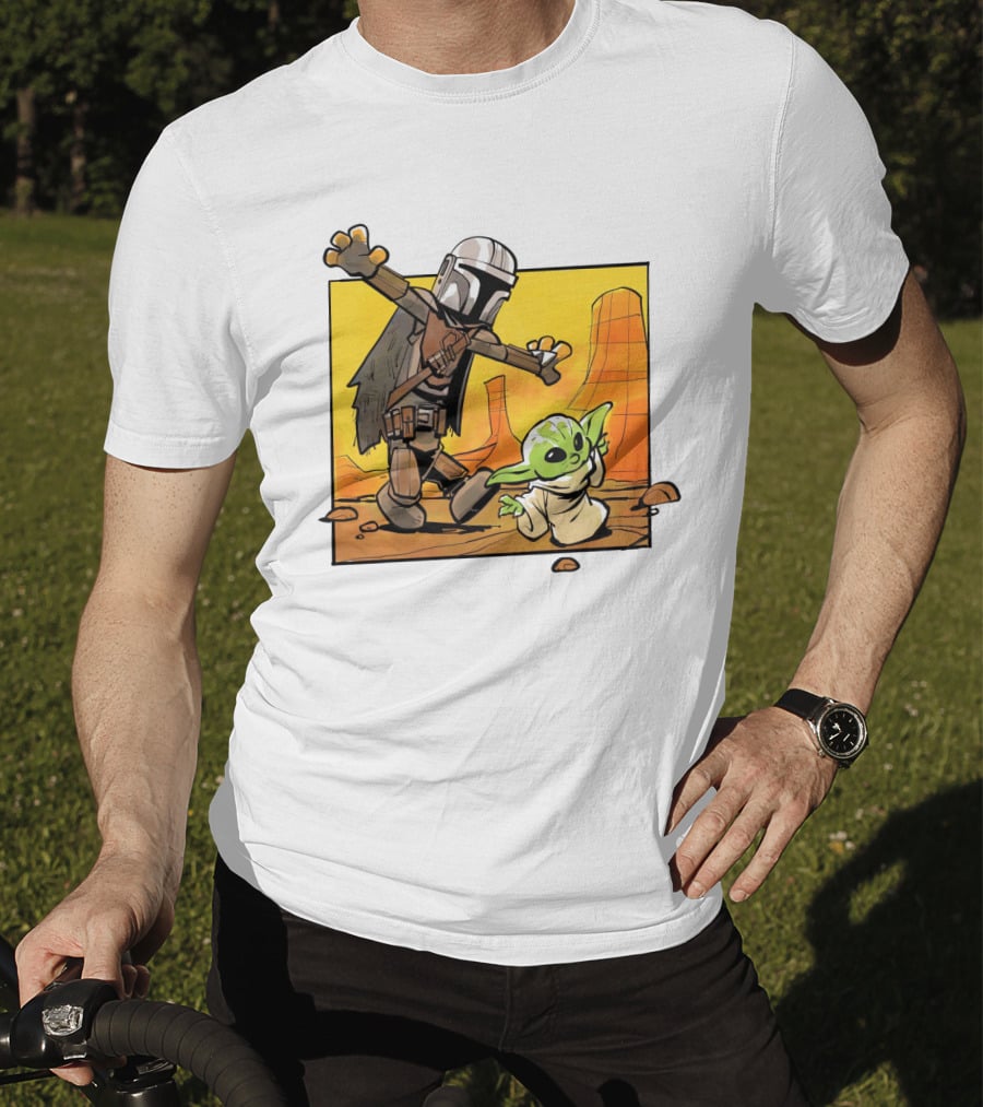 The Mandalorian And Grogu Desert Adventure Baby Yoda T-Shirt