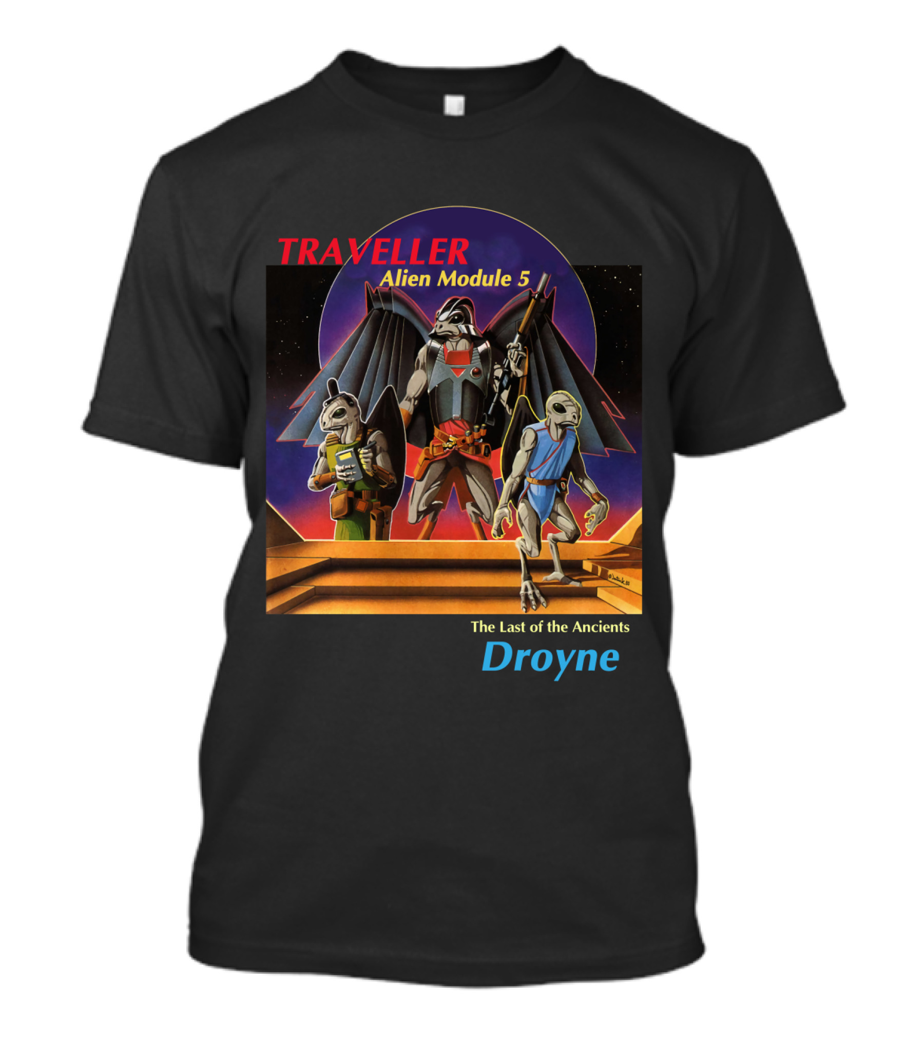 TRAVELLER Alien Module 5 The Last Of The Ancients Droyne T-Shirt