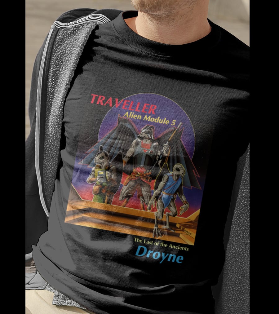 TRAVELLER Alien Module 5 The Last Of The Ancients Droyne T-Shirt