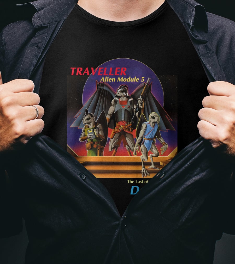 TRAVELLER Alien Module 5 The Last Of The Ancients Droyne T-Shirt