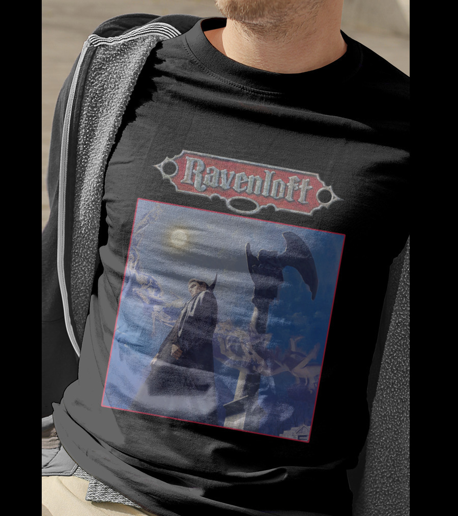 Ravenloft Vampire Night Gothic Scene T-Shirt