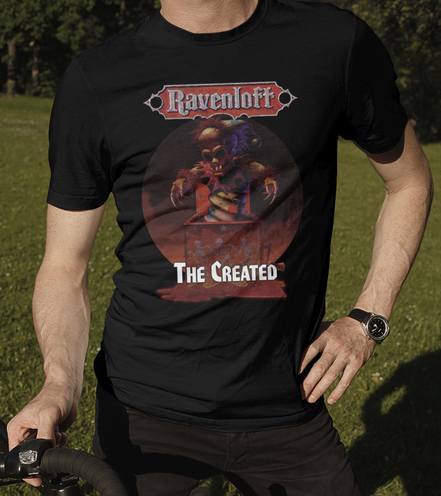 Ravenloft The Created Creepy Puppet Box With Skeletons T-Shirt