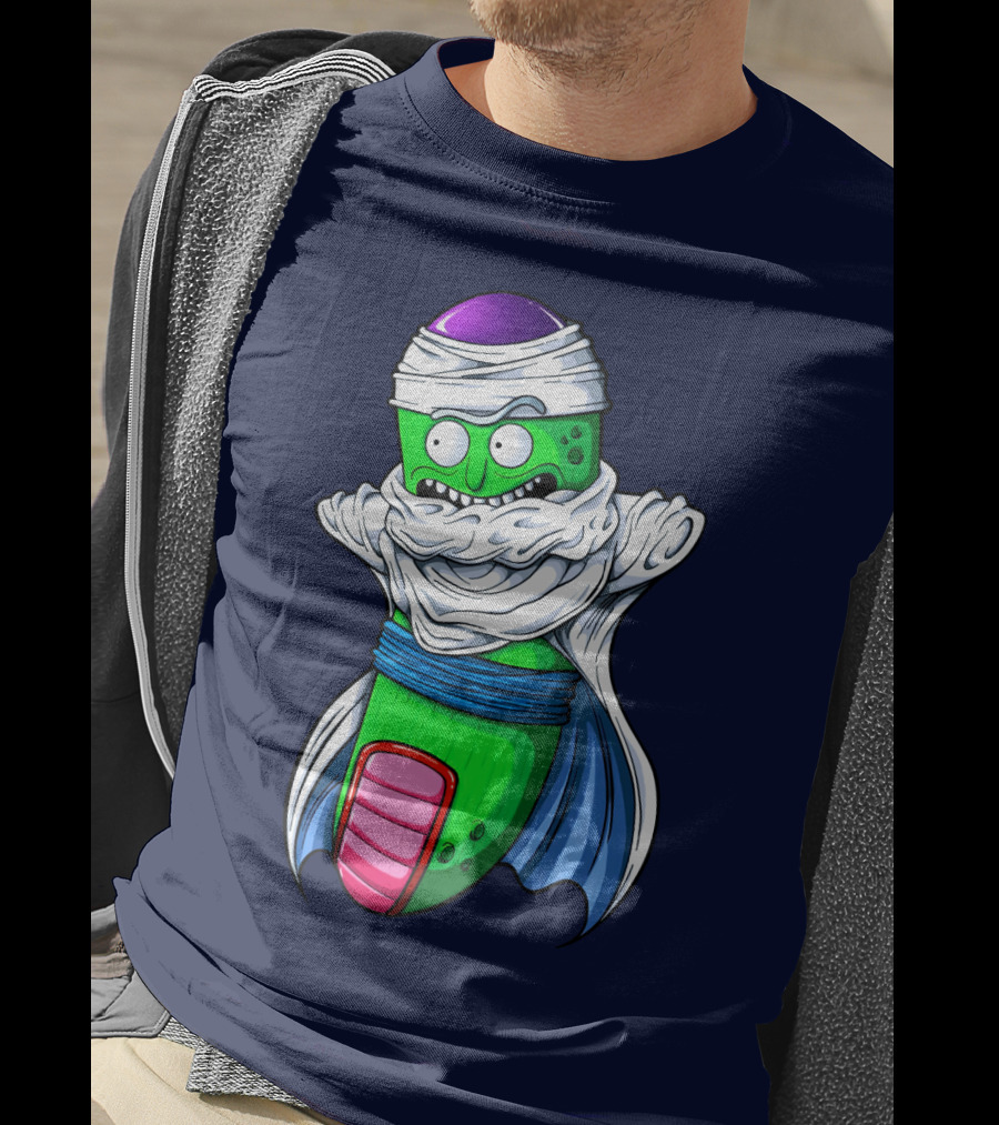 Rick And Morty Pickle Rick Meets Dragon Ball Z Fusion T-Shirt