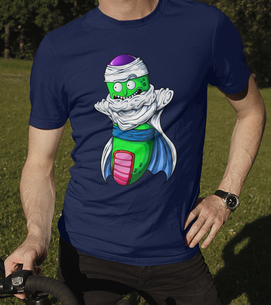 Rick And Morty Pickle Rick Meets Dragon Ball Z Fusion T-Shirt