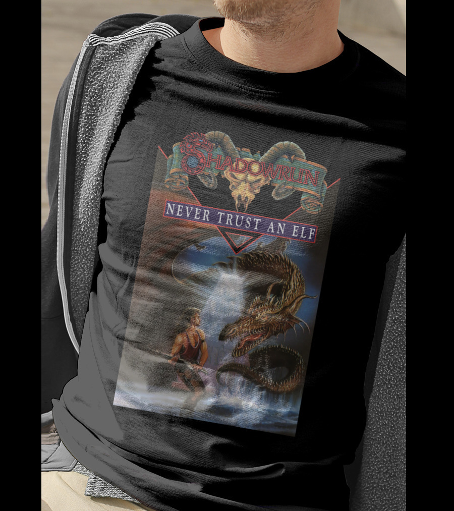 Shadowrun Never Trust An Elf T-Shirt