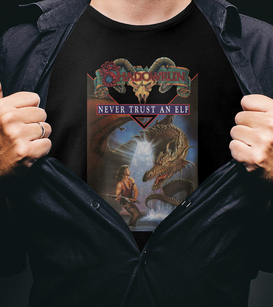 Shadowrun Never Trust An Elf T-Shirt
