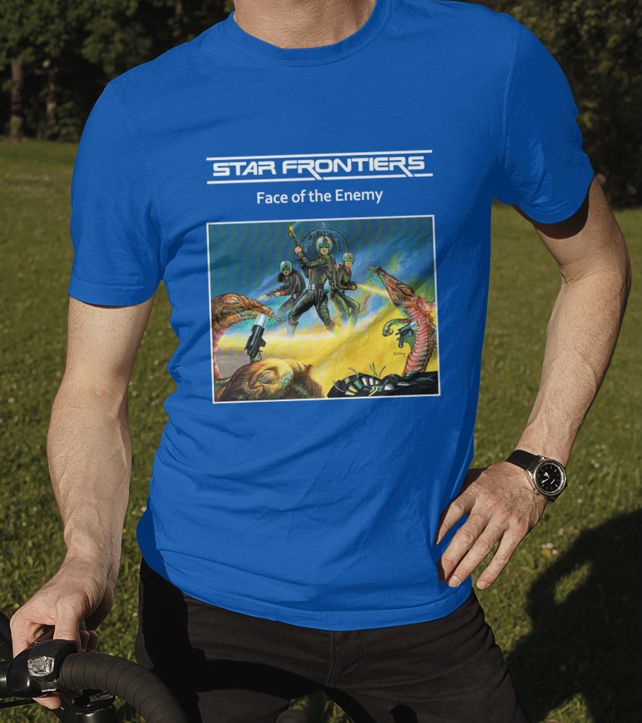 Star Frontiers Face Of The Enemy Alien Battle Scene T-Shirt