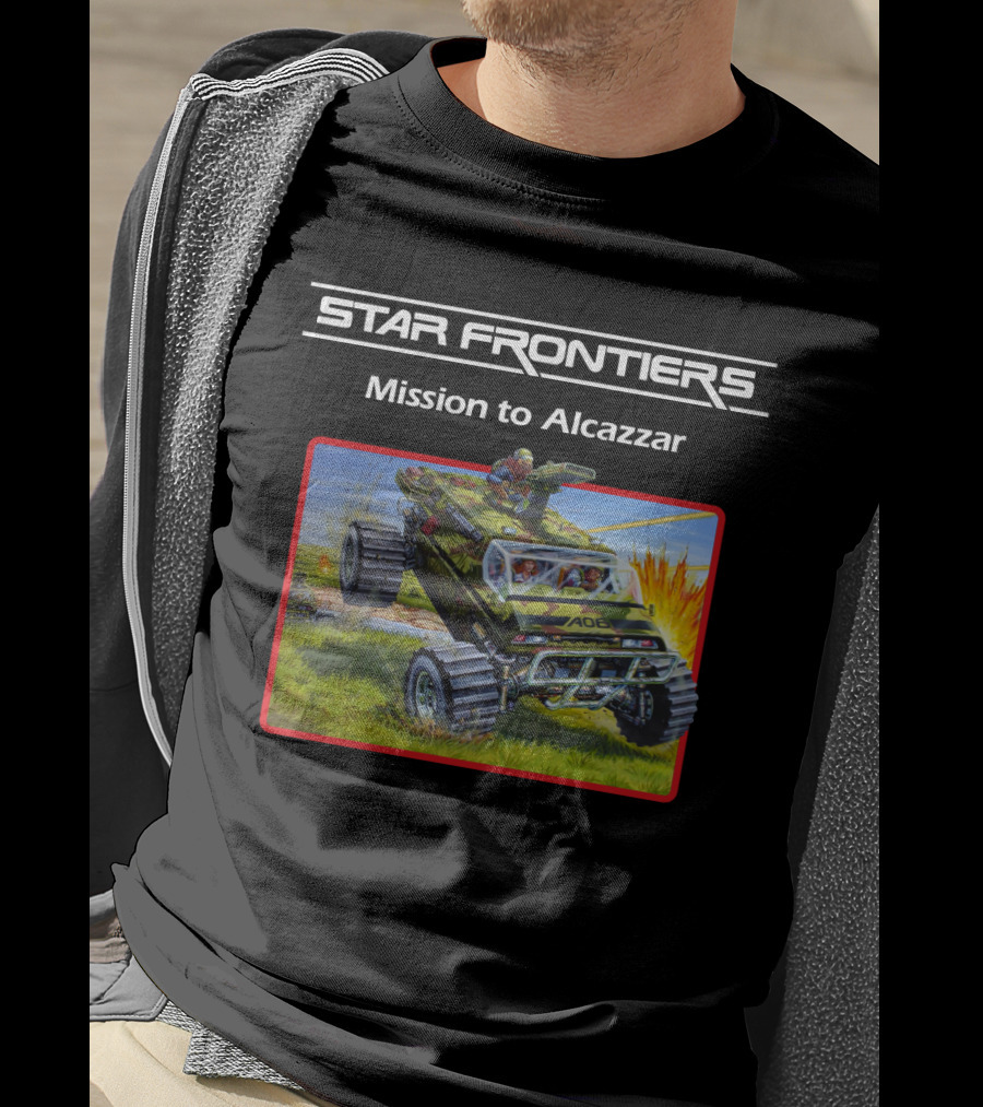 Star Frontiers Mission To Alcazzar Explosive Off-Road Adventure T-Shirt