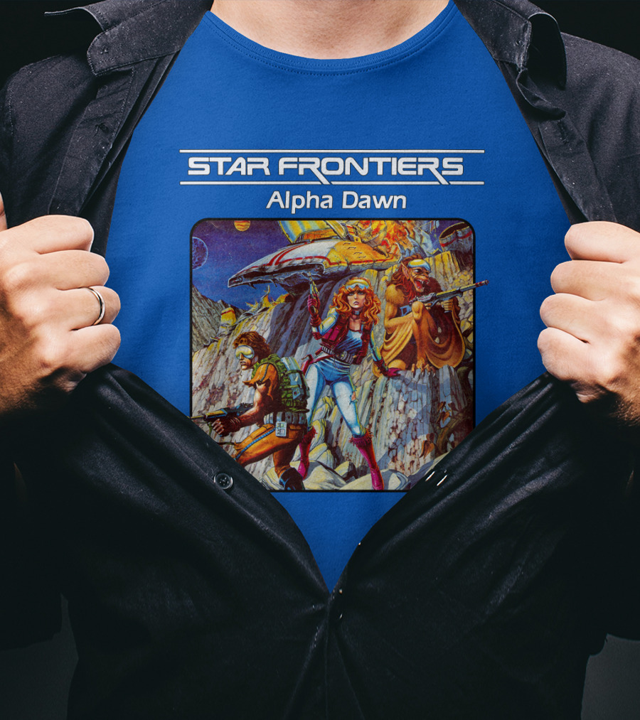Star Frontiers Alpha Dawn Retro Sci-Fi Adventure T-Shirt