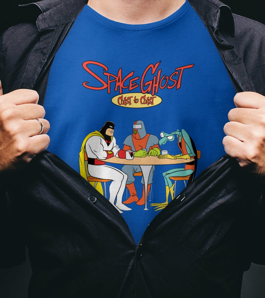 Space Ghost Coast To Coast Zorak And Moltar At Table T-Shirt