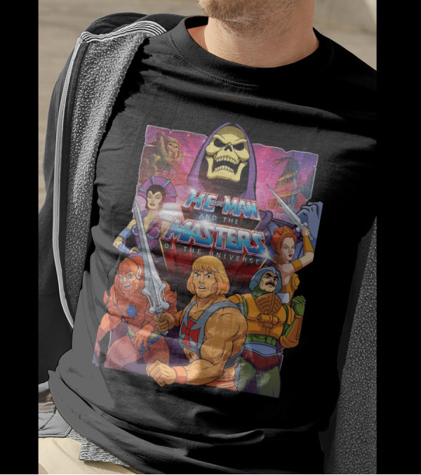 He-Man And The Masters Of The Universe Classic Characters And Skeletor T-Shirt