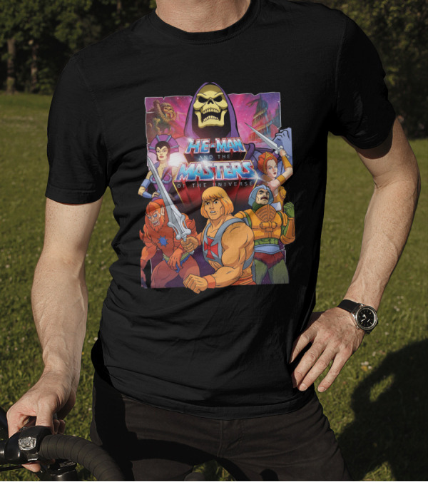 He-Man And The Masters Of The Universe Classic Characters And Skeletor T-Shirt