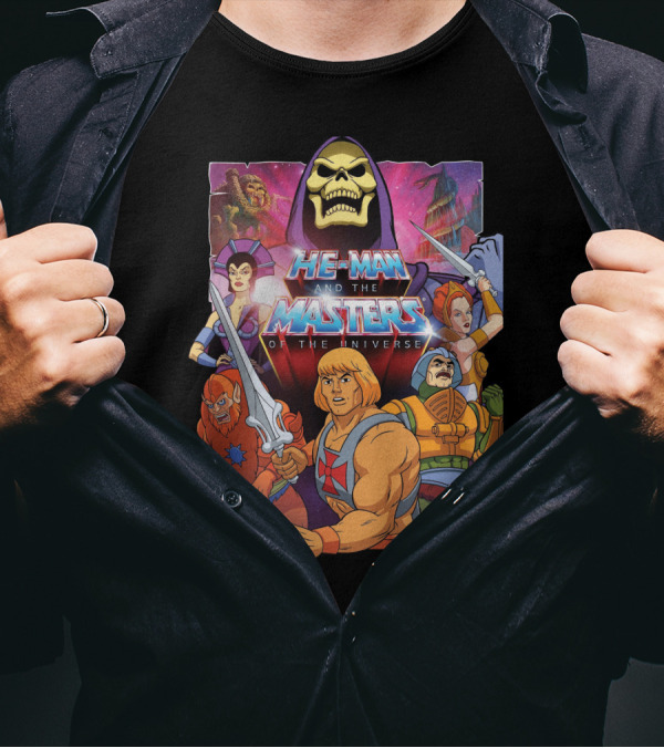 He-Man And The Masters Of The Universe Classic Characters And Skeletor T-Shirt