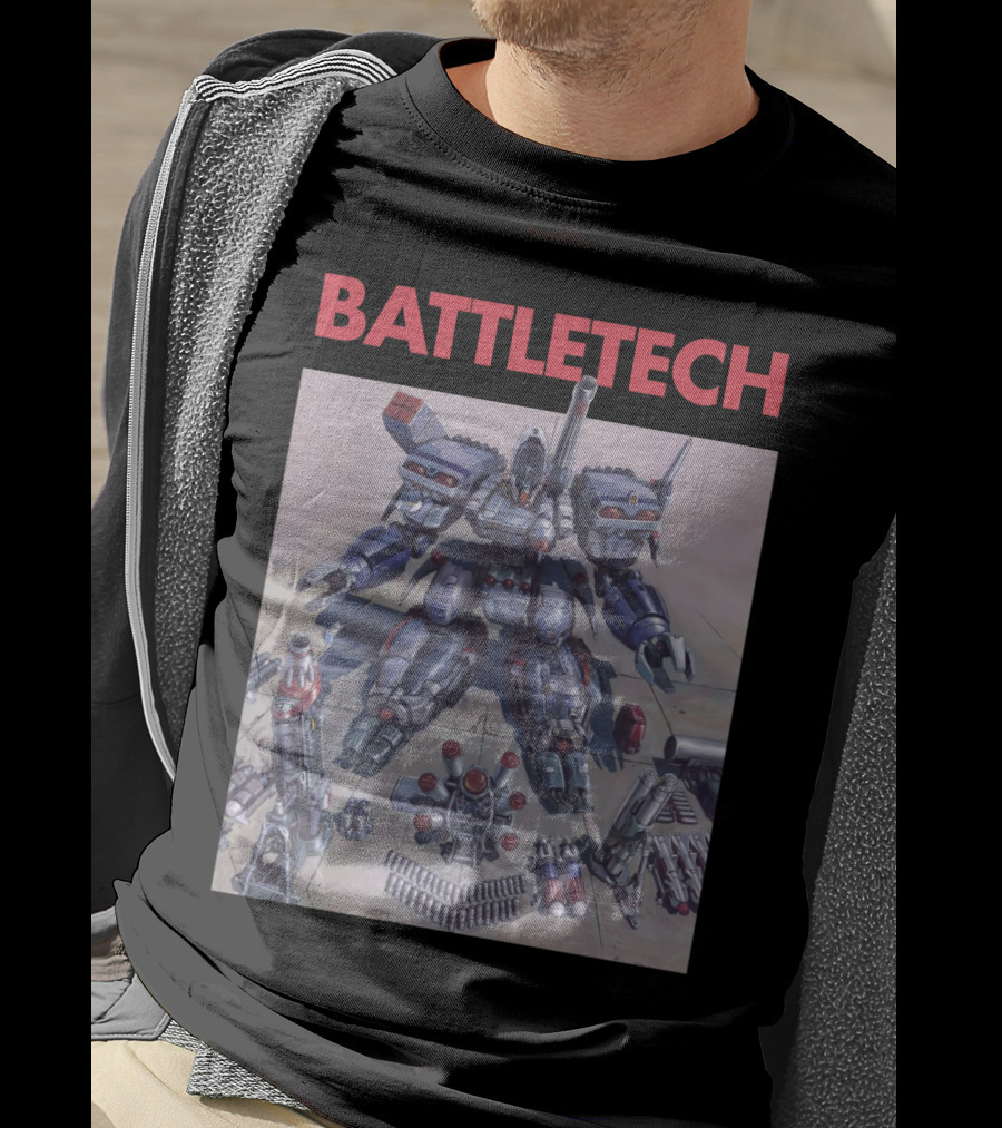 BATTLETECH Mech Assembly Scene T-Shirt