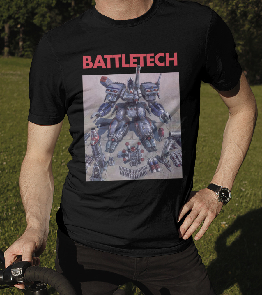 BATTLETECH Mech Assembly Scene T-Shirt