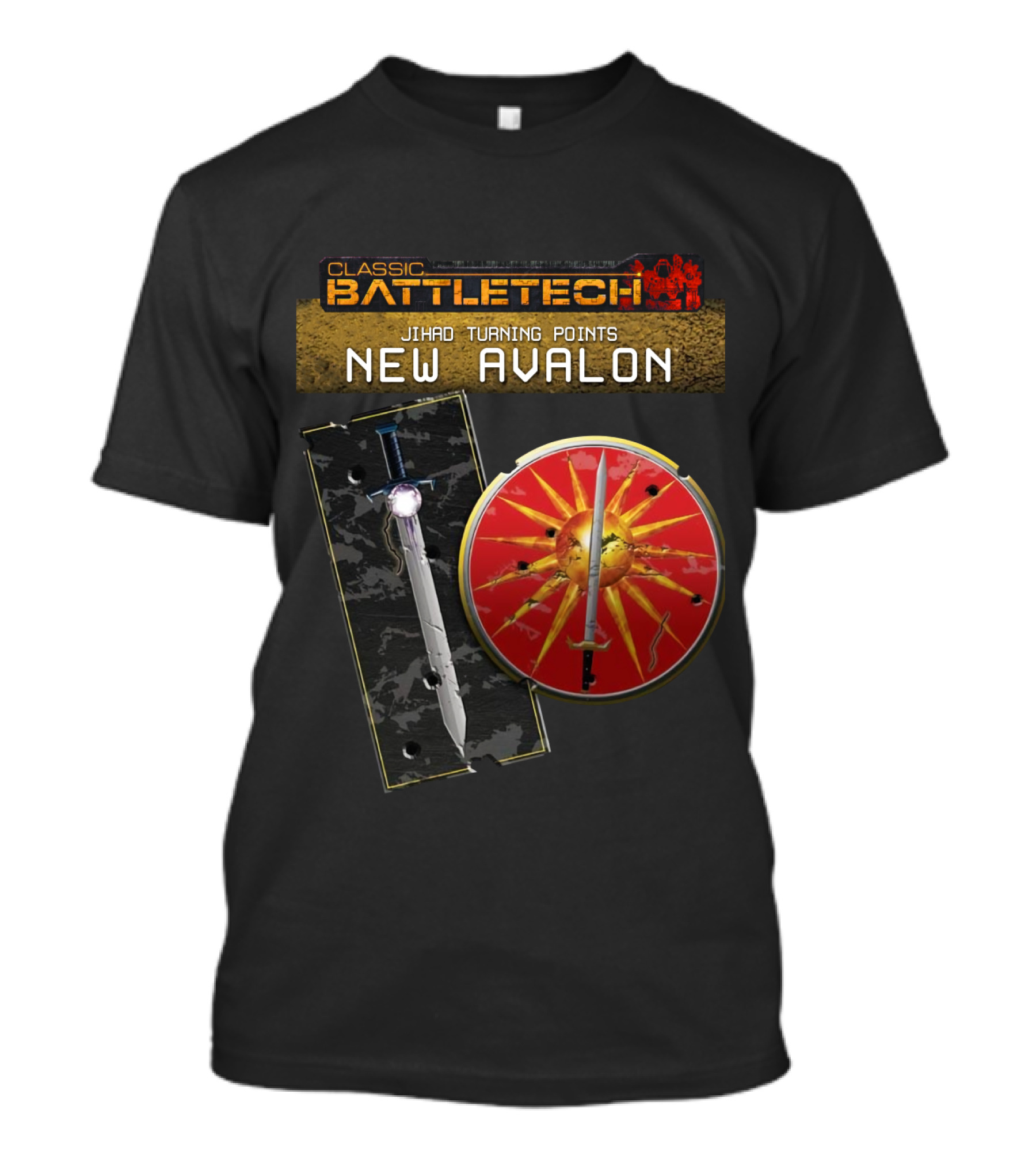 Classic BattleTech Jihad Turning Points New Avalon BTT JTP T-Shirt