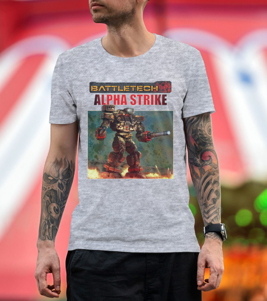 BattleTech ALPHA STRIKE Mech Warrior Battle Scene T-Shirt