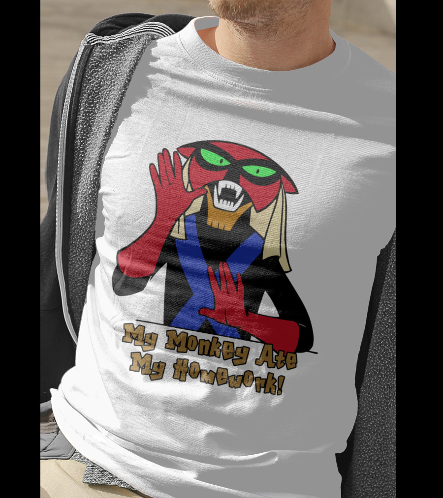 Space Ghost Brak My Monkey Ate My Homework T-Shirt