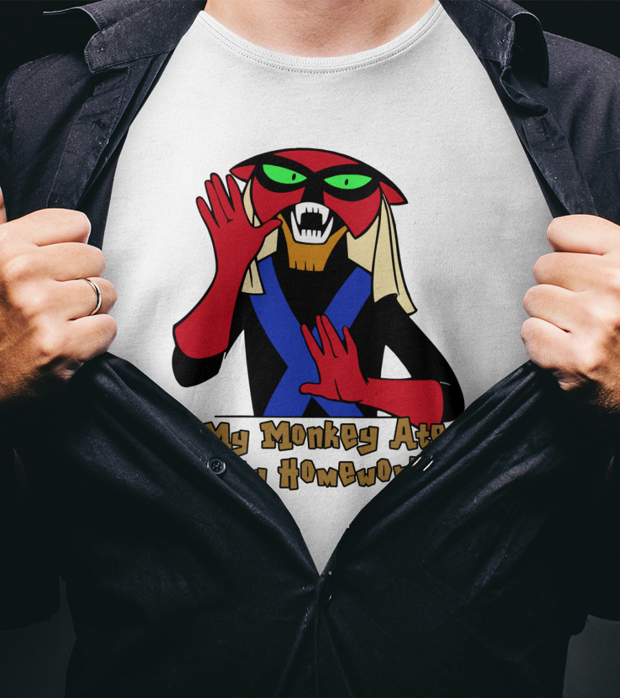 Space Ghost Brak My Monkey Ate My Homework T-Shirt