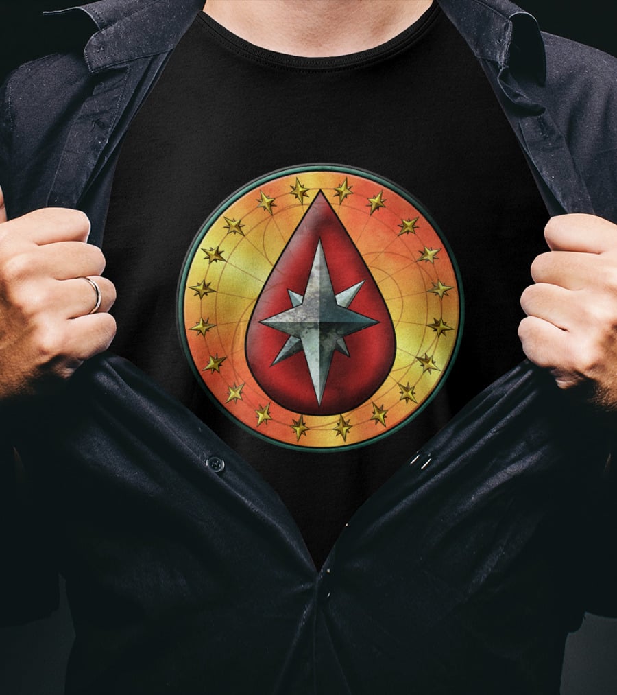 Clan Blood Spirit Symbol Starburst Emblem T-Shirt