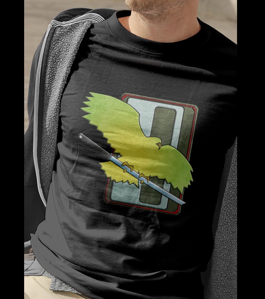 Clan Jade Falcon Battletech MechWarrior Green Falcon Sword Emblem T-Shirt