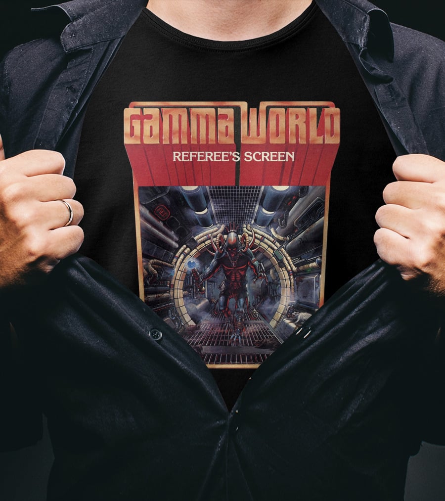 Gamma World Referee's Screen Sci-Fi Dungeon Crawler Adventure T-Shirt