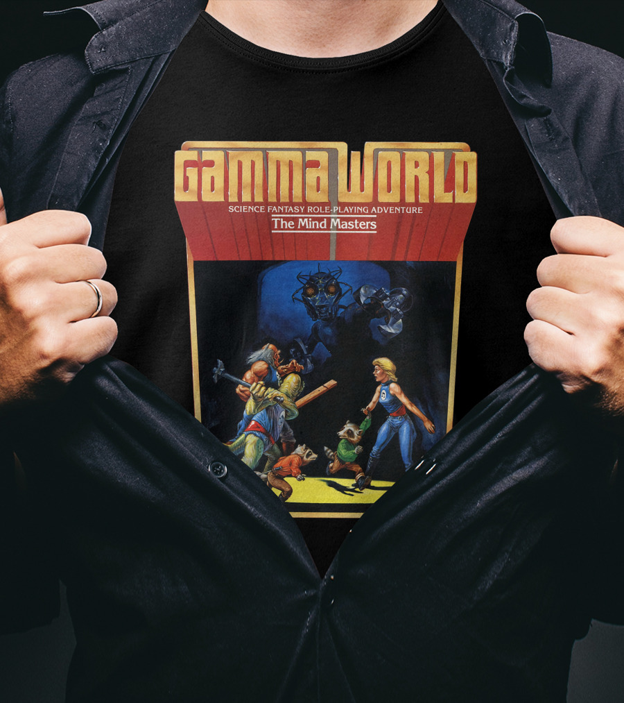 Gamma World Science Fantasy Role-Playing Adventure The Mind Masters T-Shirt