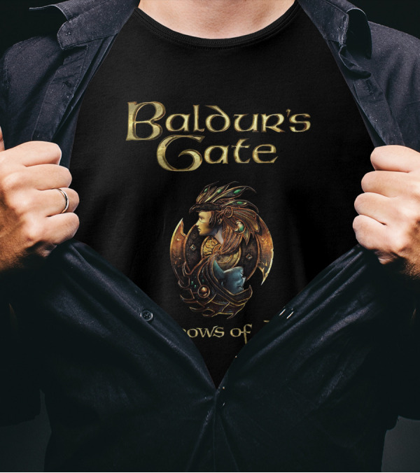Baldur's Gate Shadows Of Amn Emblem Fantasy T-Shirt