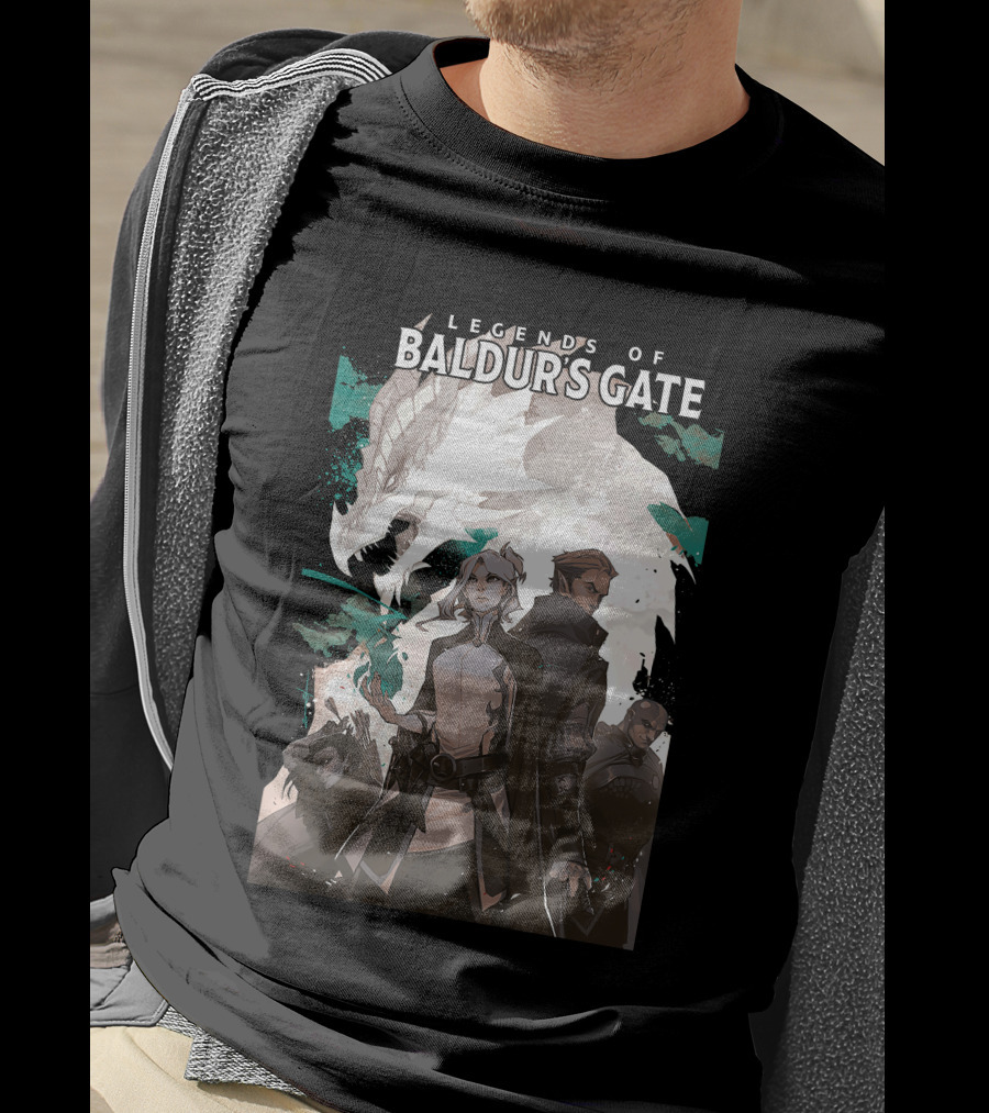 Legends Of Baldur’s Gate Dragon And Heroes Adventure T-Shirt