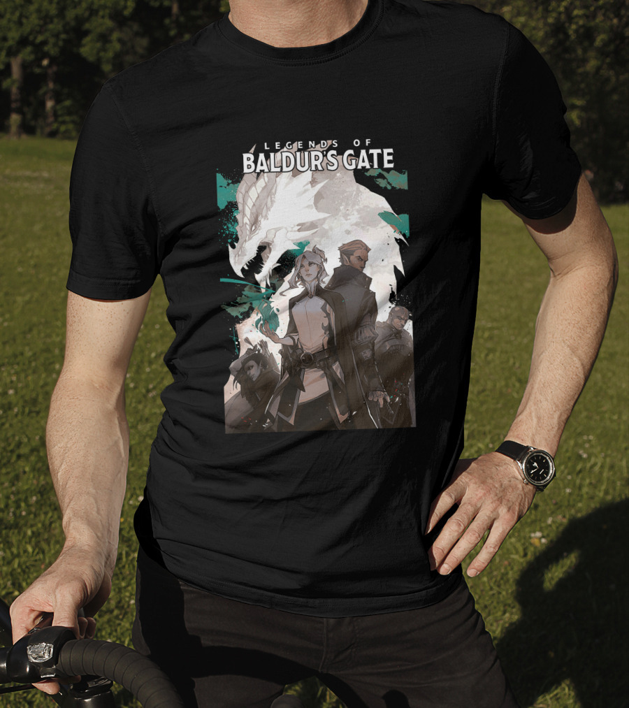 Legends Of Baldur’s Gate Dragon And Heroes Adventure T-Shirt