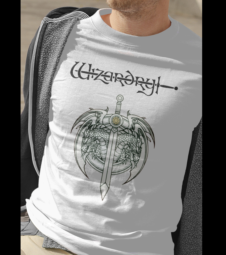 Wizardry Dragons Sword Emblem T-Shirt
