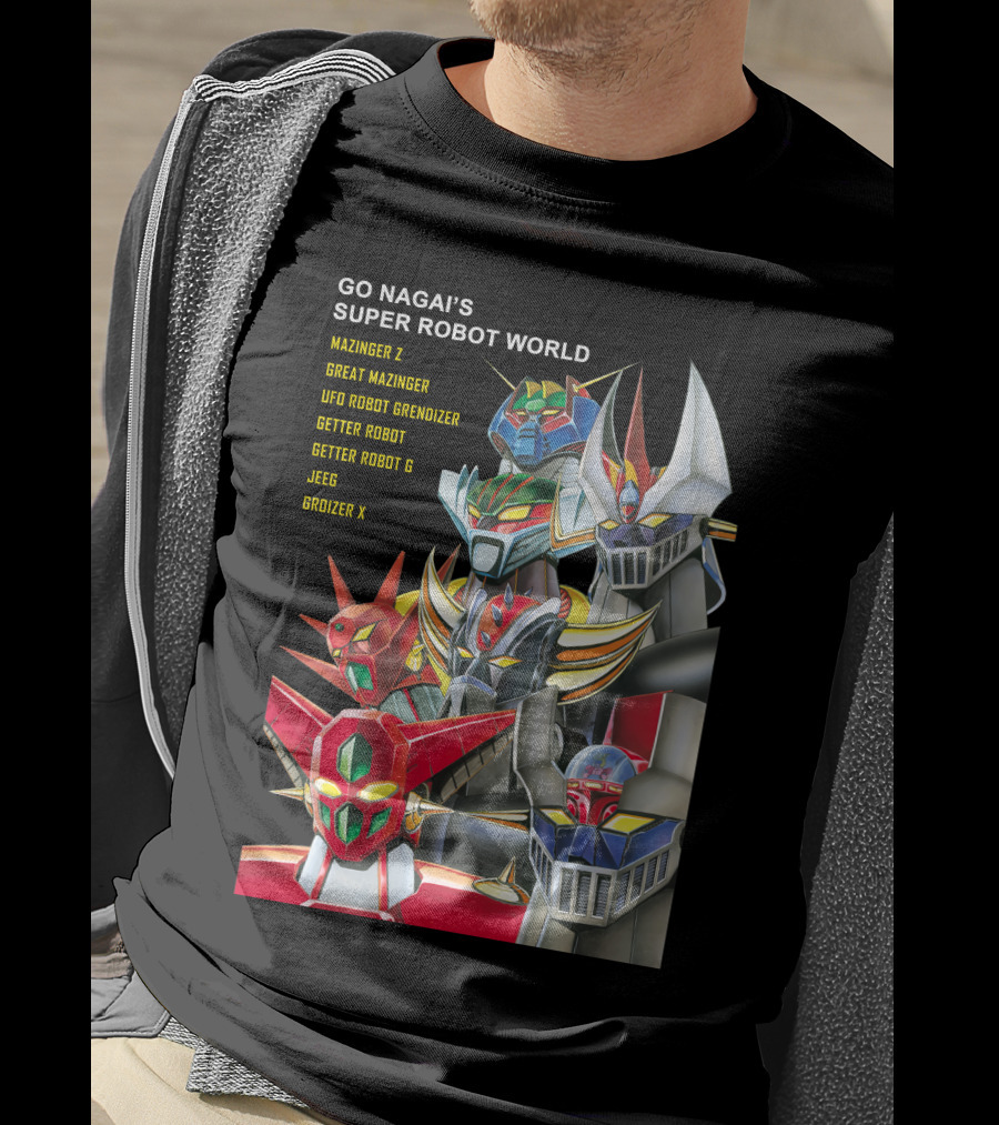 Go Nagai's Super Robot World Mazinger Z Great Mazinger UFO Robot Grendizer Getter Robot Getter Robot G Jeeg Groizer X T-Shirt