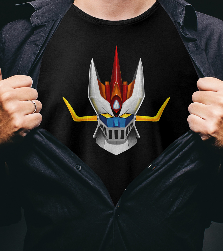 Great Mazinger Robot Helmet Iconic Mecha T-Shirt