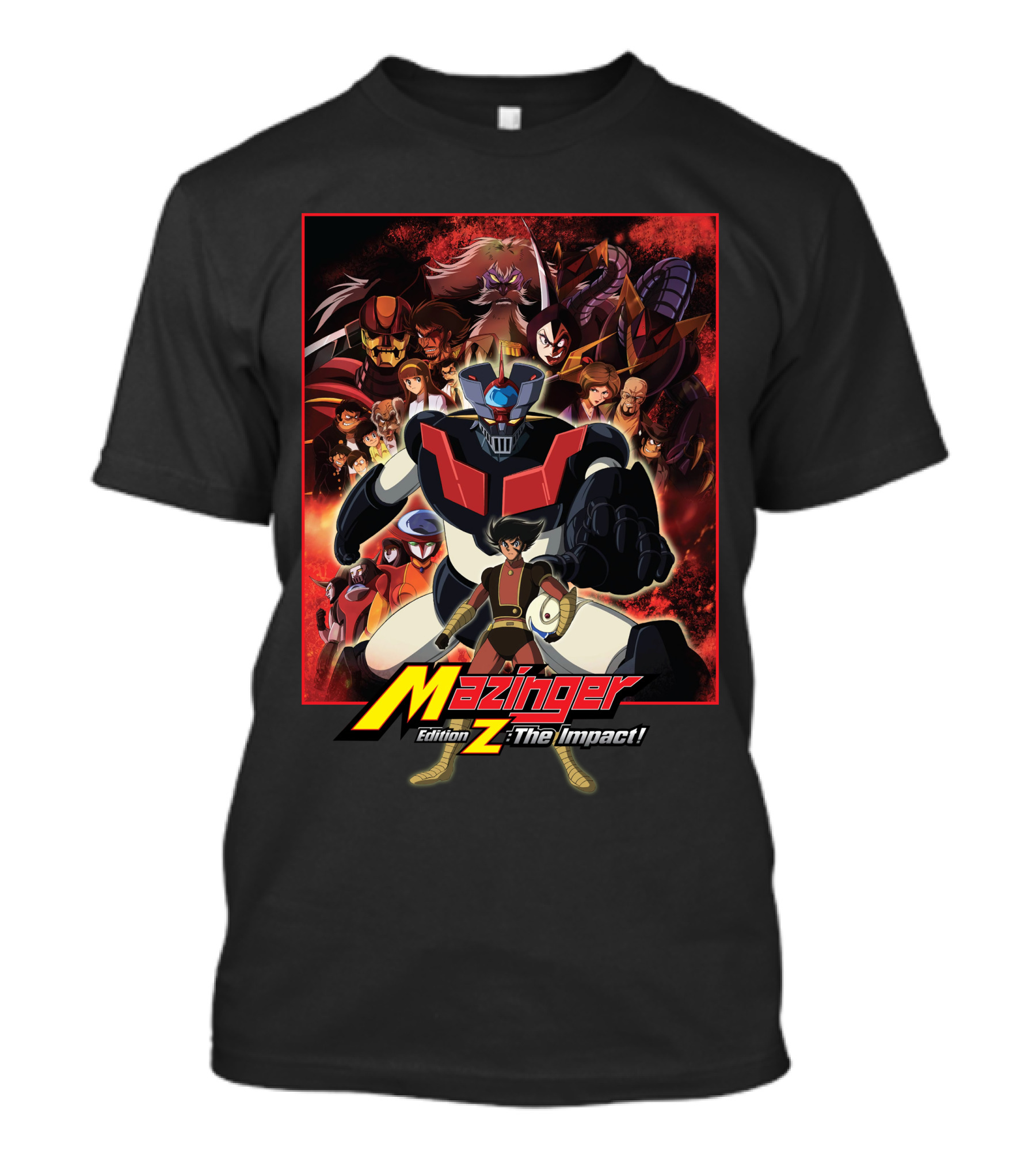 Mazinger Edition Z The Impact Heroic Robot And Characters Collage T-Shirt