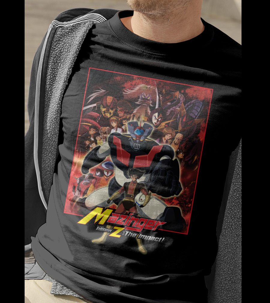Mazinger Edition Z The Impact Heroic Robot And Characters Collage T-Shirt