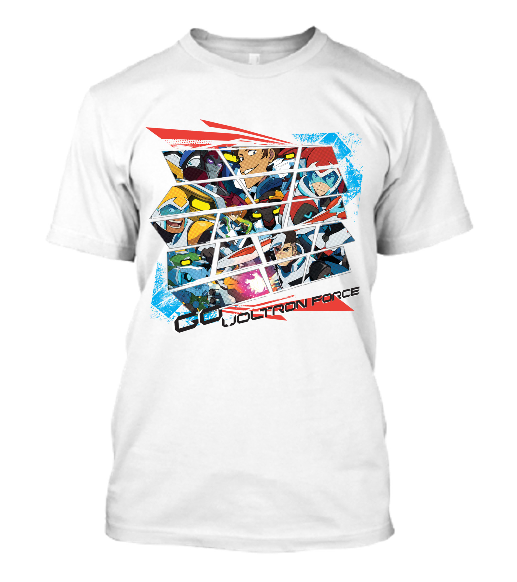 Go Voltron Force Dynamic Team Collage T-Shirt
