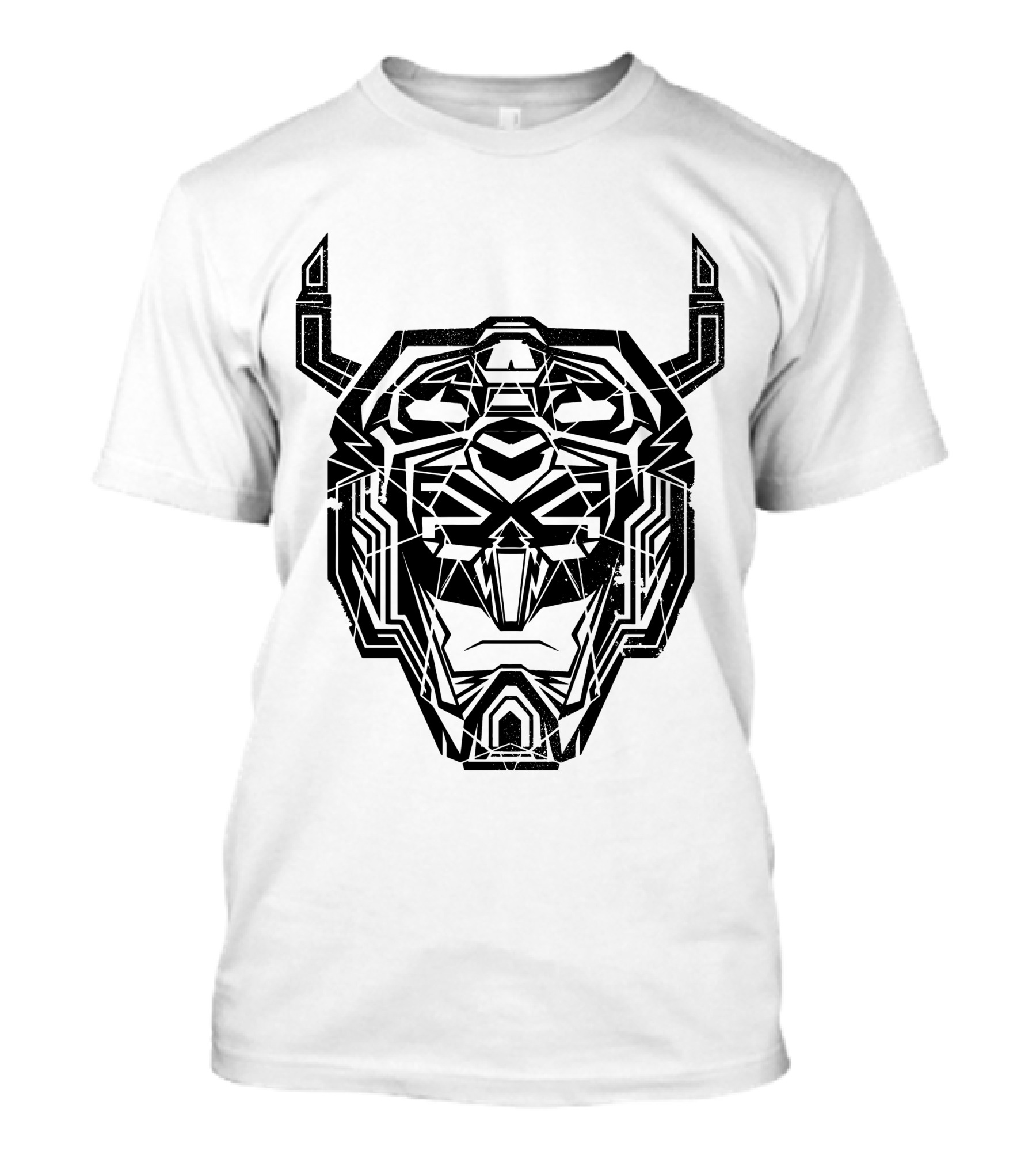 Voltron Head Geometric Lion Face T-Shirt