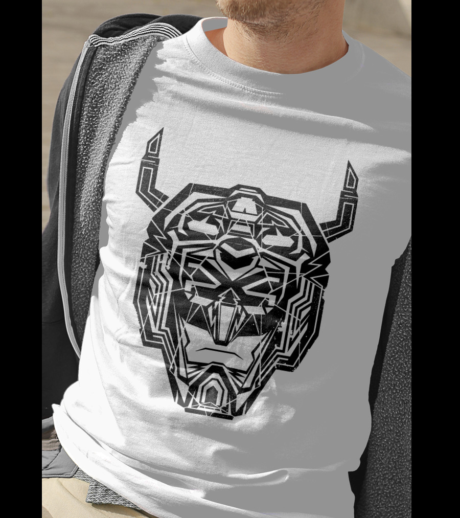 Voltron Head Geometric Lion Face T-Shirt
