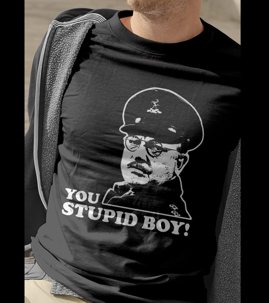 Dad's Army You Stupid Boy Classic Catchphrase T-Shirt