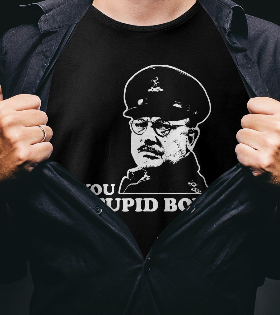 Dad's Army You Stupid Boy Classic Catchphrase T-Shirt