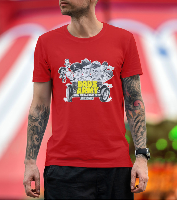 Premium T-Shirt: Dad's Army by Jimmy Perry and David Croft BBC 1975 T-Shirt Dad's Army by Jimmy Perry and David Croft BBC 1975 T-Shirt