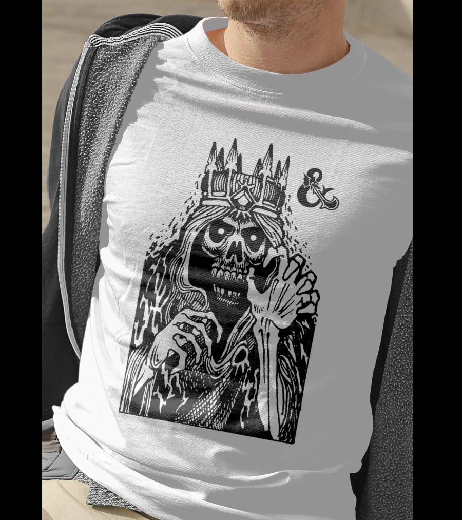 Lich Sketch DND Dungeons And Dragons Ampersand T-Shirt
