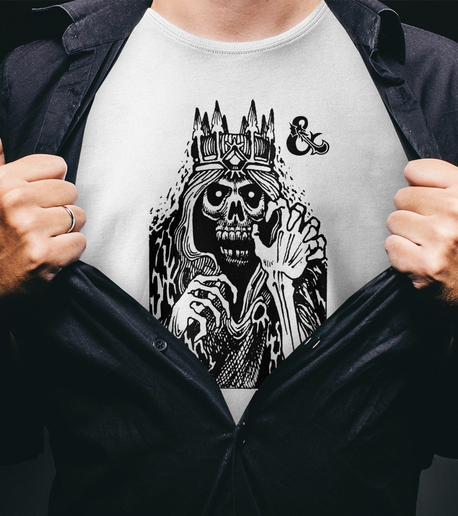 Lich Sketch DND Dungeons And Dragons Ampersand T-Shirt